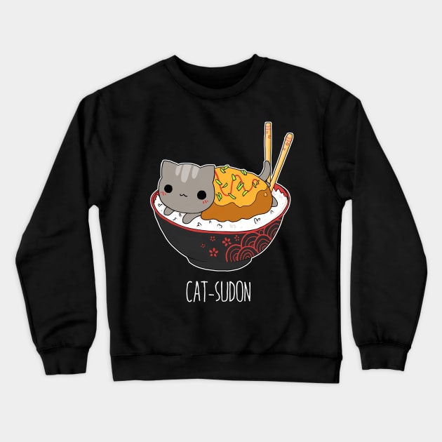 Catsudon Crewneck Sweatshirt by linkitty